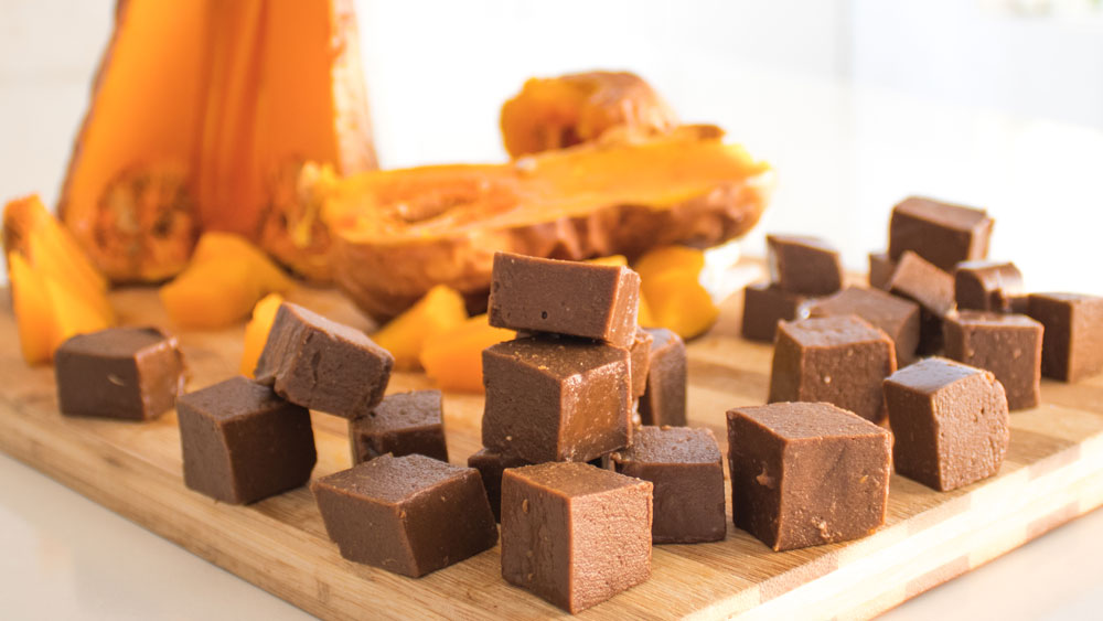 Chocolate Blocks made from butternut